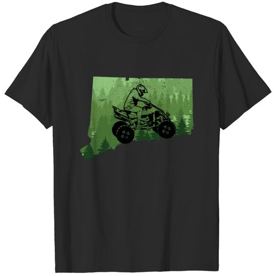 Connecticut ATV Shirt, ATV Racing Shirts, Quad Bik T-shirt