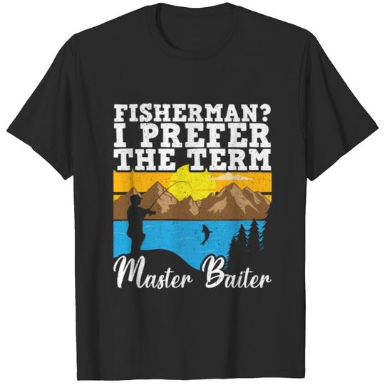 Masterbaiter Fisherman Trip Saltwater Fishing Gift T-shirt
