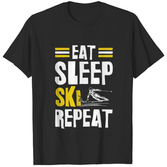 Eat Sleep Ski Repeat T-shirt