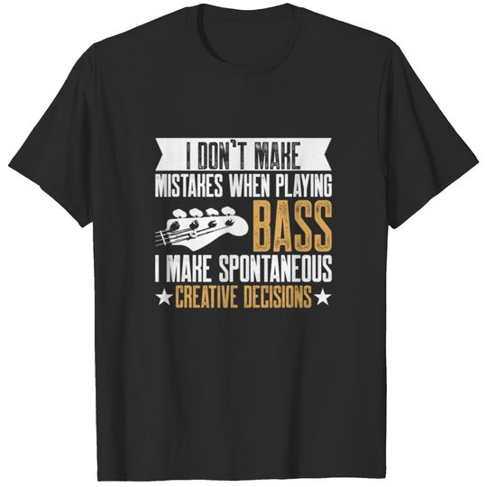 Bass Guitars Vintage Guitarist Guitar Player Gift T-shirt