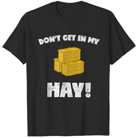 Punny Farm Work Rancher Hay Bale graphic T-shirt