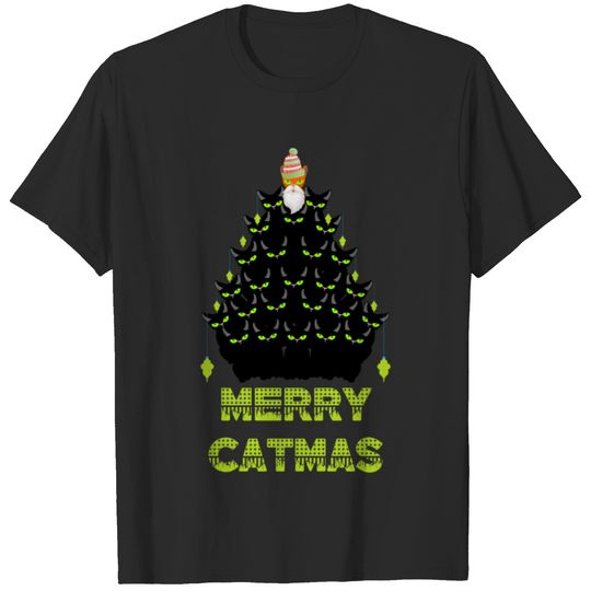 Cat Christmas Tree - Cat Lovers T-shirt