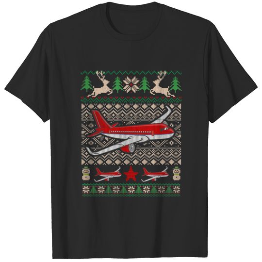 Future Pilot Airplane Student Ugly Christmas T-shirt