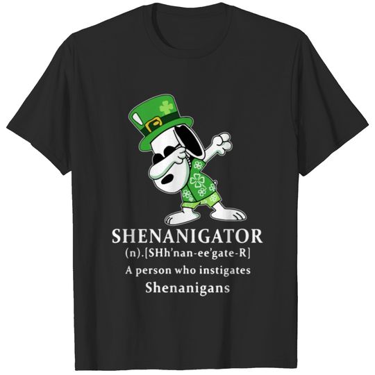 Shenanigator A Person Who Instigates Snoopy T-shirt