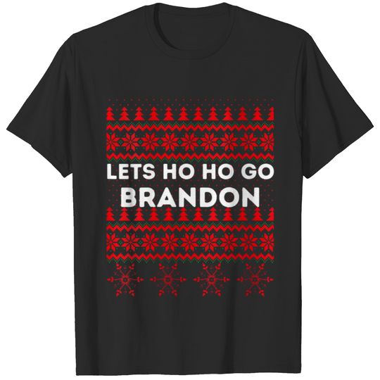 Womens Christmas Lets Ho Ho Go Brandon T-shirt
