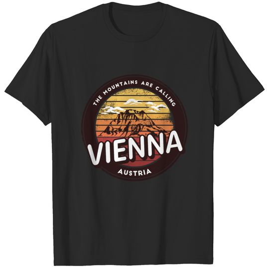 Vienna Austria mountains design T-shirt
