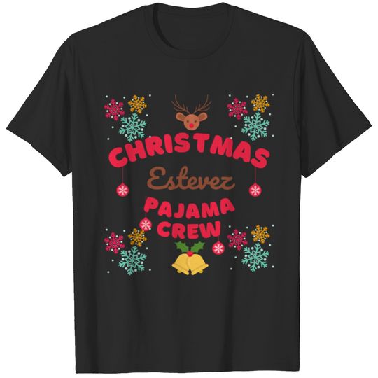 This Is My Estevez Christmas Pajama Crew Design T-shirt