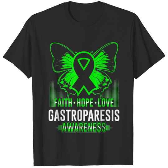 Faith Hope Love Gastroparesis Awareness T-shirt