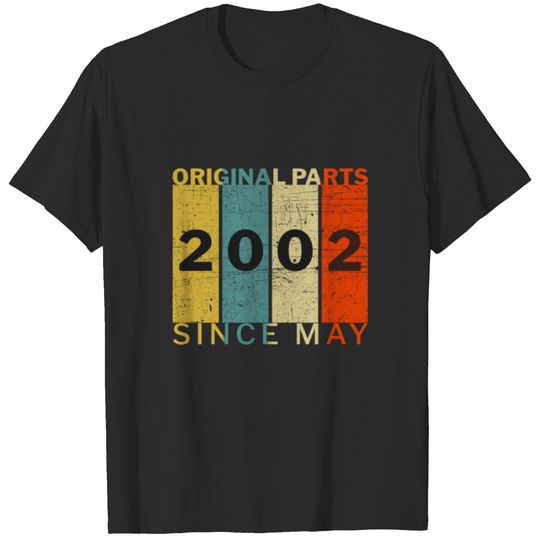 Born In May 2002 Funny Birthday Retro Quote Joke T-shirt