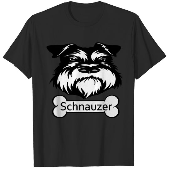 Schnauzer With Bone T-shirt