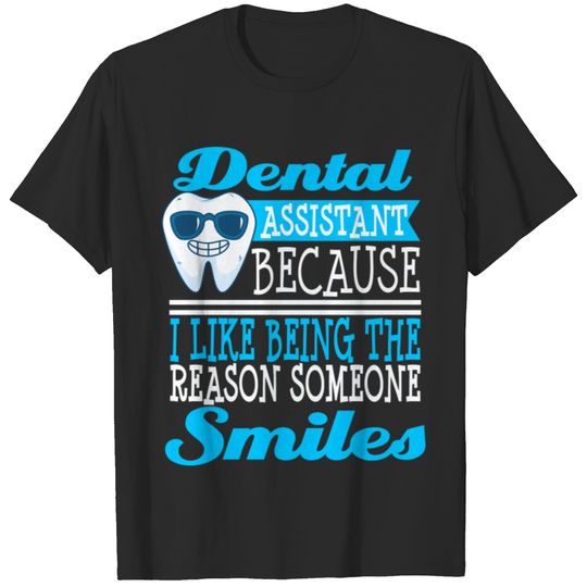 Dental Assistant Smiles Cute Funny Christmas Gradu T-shirt