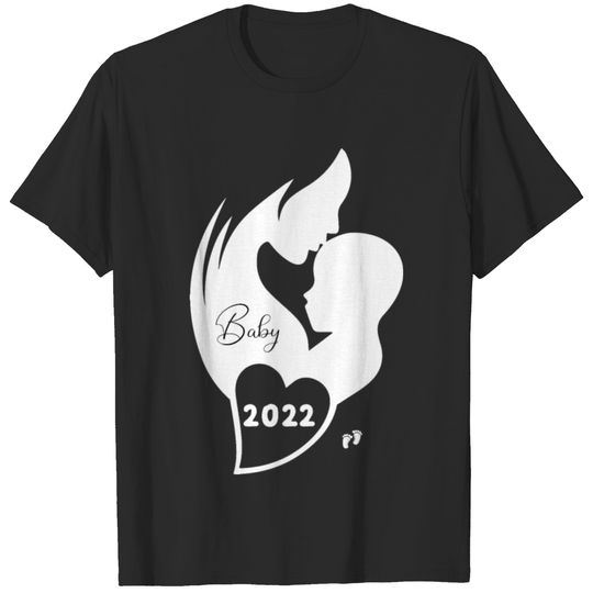 Pregnancy 2022 mom 2022 design Dad Papa New Year T-shirt
