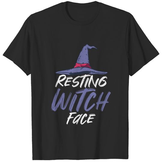 Resting Witch Face Halloween Witchcraft T-shirt
