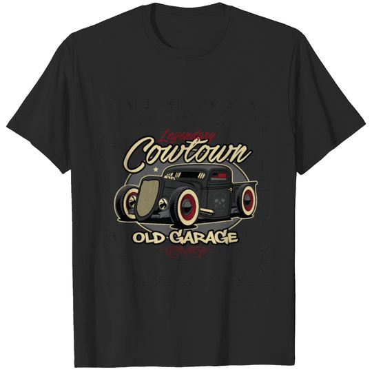 Legendary Cowtown Old Vintage Garage T-shirt