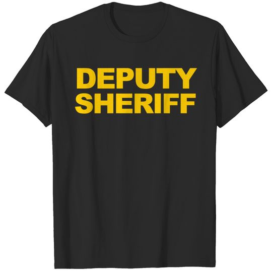 Deputy Sheriff Front & Back Print Law Enforcement T-shirt