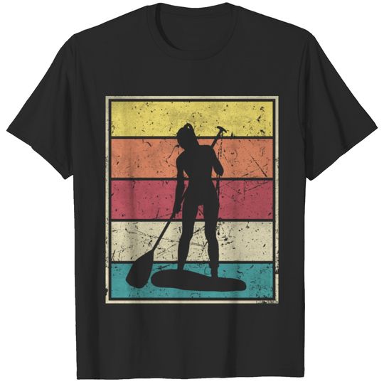 Paddleboarding Girl Stand Up T-shirt