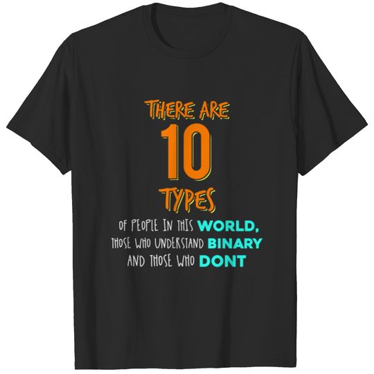 Funny Binary Computer Programmer Apparel T-shirt