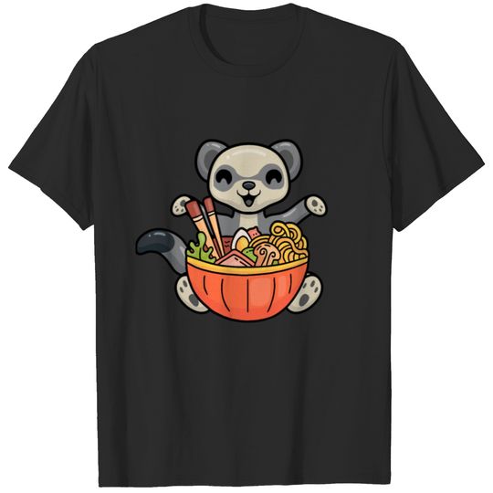 Ferret Ramen Noodles Lover T-shirt