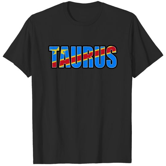 Taurus Congolese Horoscope Heritage DNA Flag T-shirt