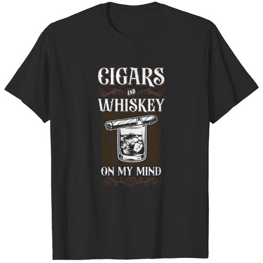 Cigar Smoking Whiskey Drinking T-shirt