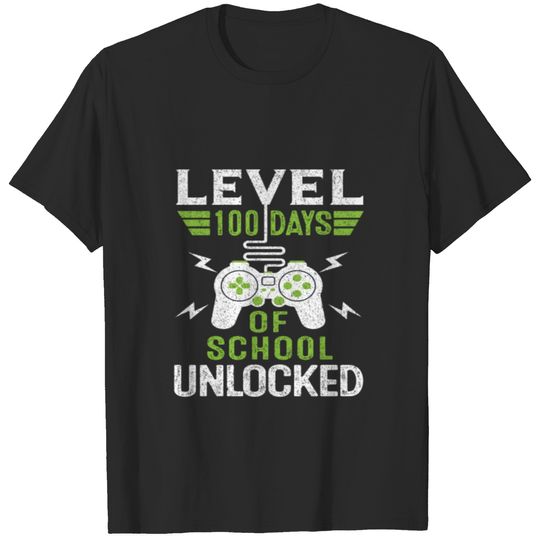 Level 100 Days Of School Unlocked T-shirt