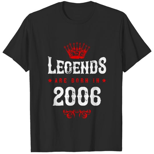2006 legends born in T-shirt
