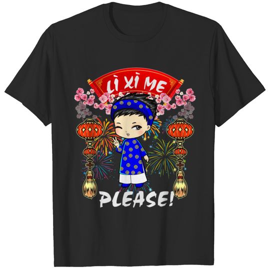 Li Me Please Funny Boy Kid Vietnamese Lunar New T-shirt