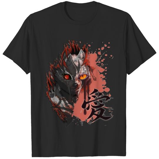 Amazing anime logo ، anime logo , red teardrop log T-shirt