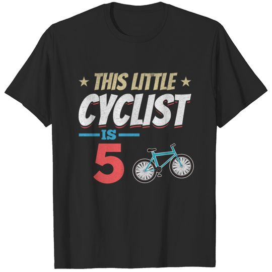 Bicycle Cycling This Little Cyclist Is 5th T-shirt