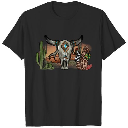 Aztec Boho Skull T-shirt