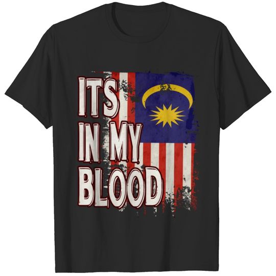Malaysian Vintage Heritage DNA Flag T-shirt