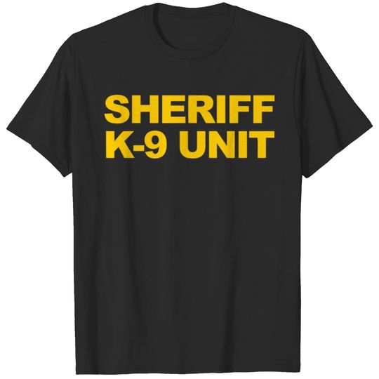 Sheriff K9 Unit Front & Back Print Law Enforcement T-shirt