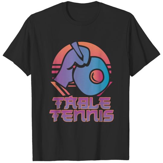 Ping Pong Table Tennis Retro T-shirt