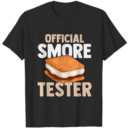 Official Smore Tester Marshmallows Smores Camping T-shirt