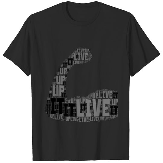 Live it up Word Art Aphasia Awareness T-shirt