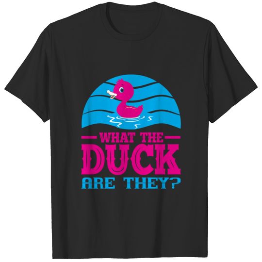 What The Duck Are They Twins Gender Reveal T-shirt