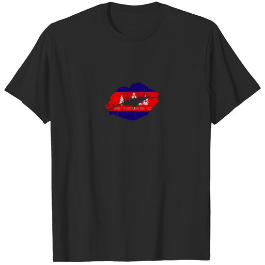 Cambodia Flag Country Native Ancestry Cambodian T-shirt