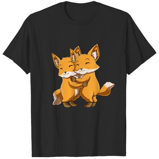 Foxes lovers children girls ladies fox T-shirt