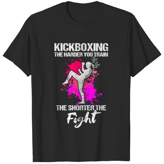 Kickboxing Harder Kick Boxing Workout product T-shirt