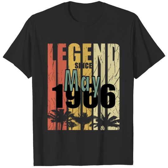 1966 vintage born in May gift T-shirt