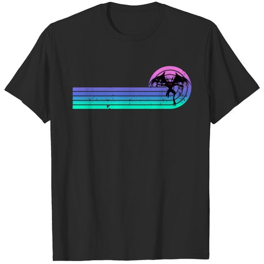 80s Retro Mothman Sunset T-shirt