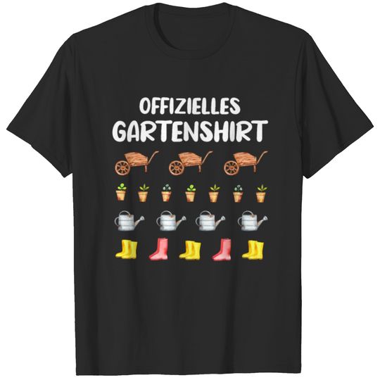 Garden Gardener Official Garden Shirt Gift T-shirt