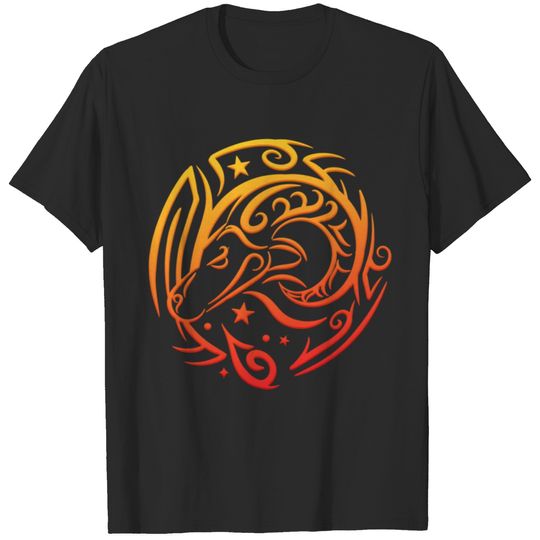 Zodiac Aries Celtic Fire Sign Tribal Logo T-shirt