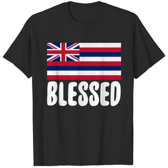 Hawaii Flag Blessed Hawaiian T-shirt