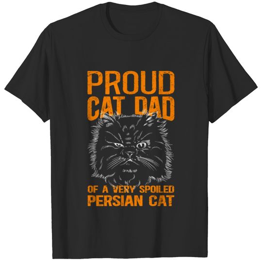 Cat Dad Of A Spoiled Persian Cat T-shirt
