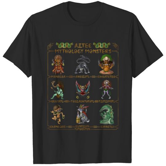 Ancient Aztec Mythology Monsters T-shirt