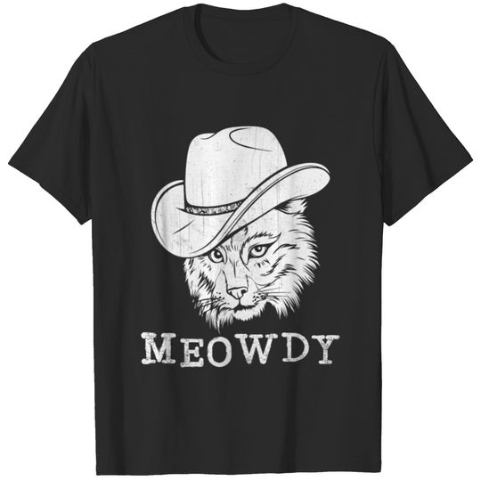 Meowdy Western Country Music Cowboy Cowgirl T-shirt