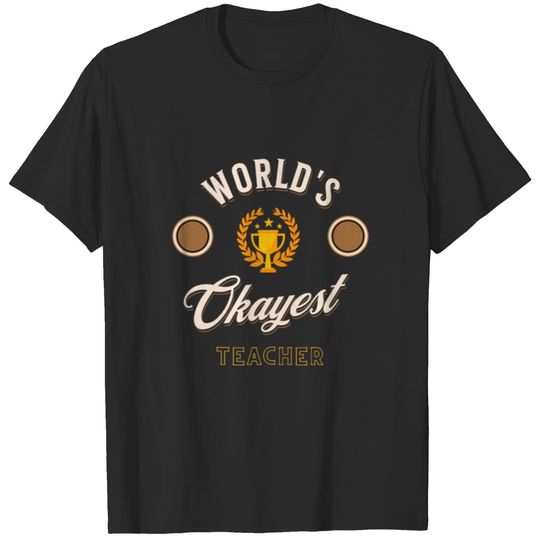 worlds best teacher trophy T-shirt