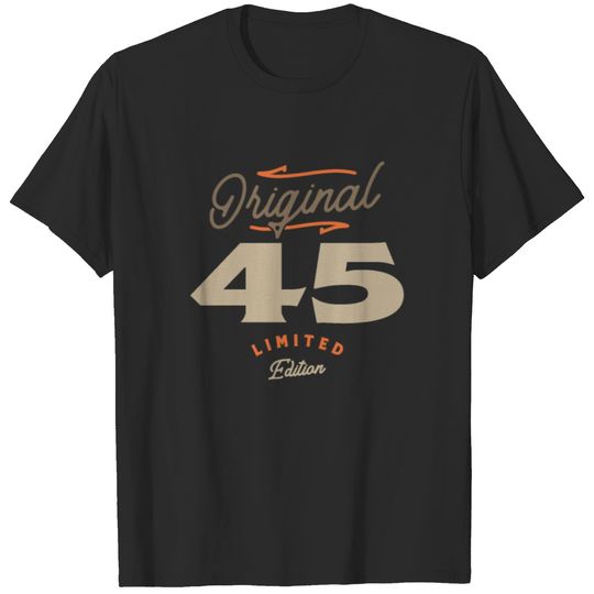 45th Birthday Original 45 Years Old T-shirt