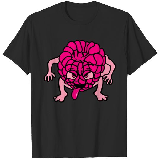 raspberry face monster comic cartoon funny naughty T-shirt